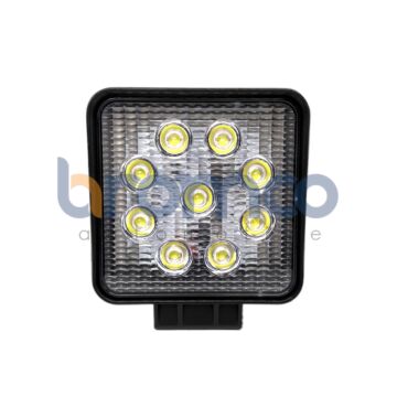 Square LED Flood Beam Work Lamp – 9 LED 12-24V
