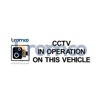 CCTV in Operation on This Vehicle – Landscape 300 × 100mm